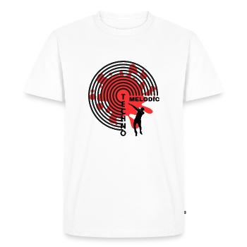 MELODIC TECHNO 2024 - Men's Premium Organic T-Shirt - white - Front - Nico (187cm)