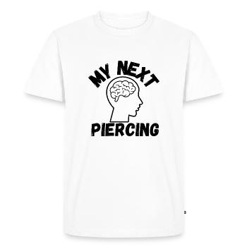 My Next Piercing - T-shirt Premium bio Homme - blanc - Devant - Nico (187cm)