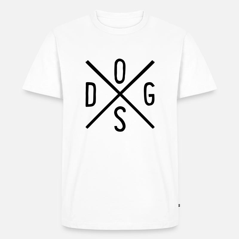 Hund - Männer Premium Bio T-Shirt - Weiß