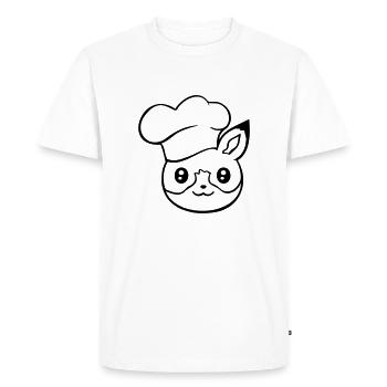 Fox Chef's Hat Chef Cooking Restaurant Kitchen - Men's Premium Organic T-Shirt - white - Front - Nico (187cm)