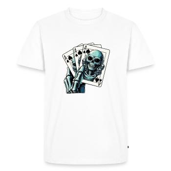 Jeu de cartes Alien - T-shirt Premium bio Homme - blanc - Devant - Nico (187cm)
