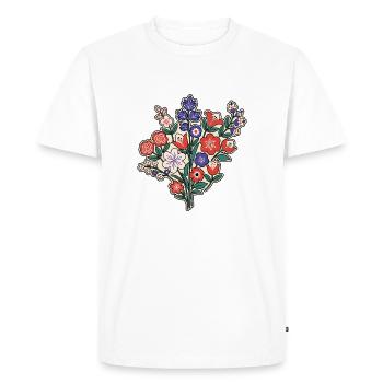 Flower Garden Allotment Garden Allotment Garden - Men's Premium Organic T-Shirt - white - Front - Nico (187cm)