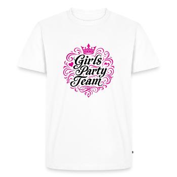 Équipe de fête entre filles - T-shirt Premium bio Homme - blanc - Devant - Nico (187cm)