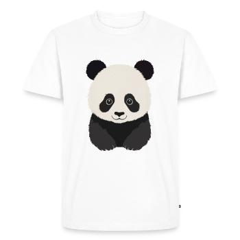 Panda Ours Enfants Panda - T-shirt Premium bio Homme - blanc - Devant - Nico (187cm)