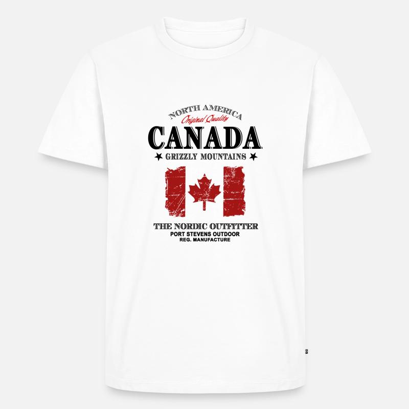 Canada - Maple Leaf - Canada - Premium økologisk T-skjorte for menn - hvit