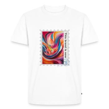 Airbrush illustration ‘Fantasy 05’ EN - Men's Premium Organic T-Shirt - white - Front - Nico (187cm)
