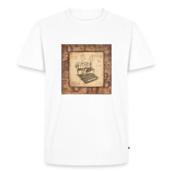 Art vintage pour les auteurs et les écrivains - T-shirt Premium bio Homme - blanc - Devant - Nico (187cm)