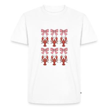Motif de noeuds de homard Coquette - T-shirt Premium bio Homme - blanc - Devant - Nico (187cm)
