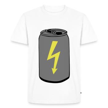 Energy Drink Dose - T-shirt Premium bio Homme - blanc - Devant - Nico (187cm)