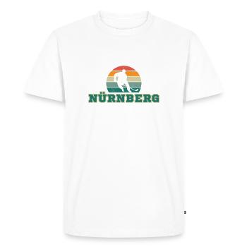 Nuremberg, ma ville ! - T-shirt Premium bio Homme - blanc - Devant - Nico (187cm)