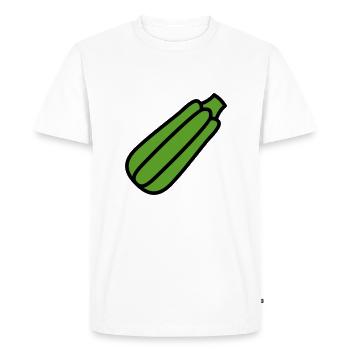 Courgette - T-shirt Premium bio Homme - blanc - Devant - Nico (187cm)