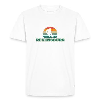 Ratisbonne, ma ville ! - T-shirt Premium bio Homme - blanc - Devant - Nico (187cm)