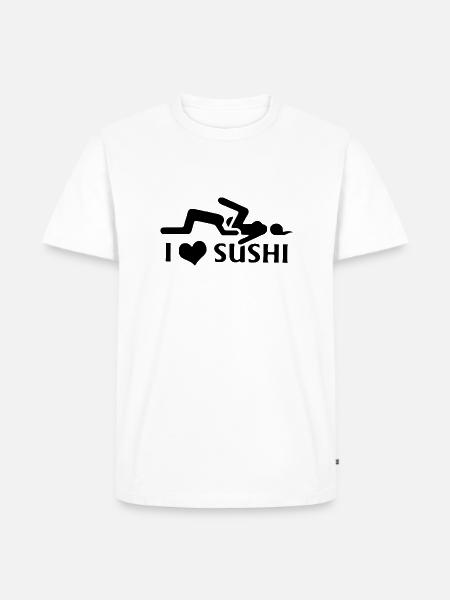 J'adore les sushis - T-shirt Premium bio Homme - blanc