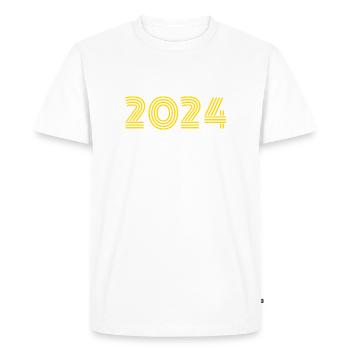 Or 2024 - T-shirt Premium bio Homme - blanc - Devant - Nico (187cm)