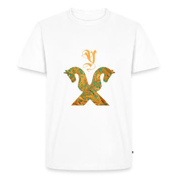 Pignon pour chevaux E 95 Y - T-shirt Premium bio Homme - blanc - Devant - Nico (187cm)