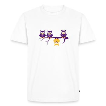 Be different 4 owls Abdulazeez differ - Men's Premium Organic T-Shirt - white - Front - Nico (187cm)