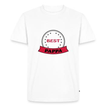 Best pappa - T-shirt Premium bio Homme - blanc - Devant - Nico (187cm)