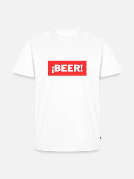 Beer - Men's Premium Organic T-Shirt - white