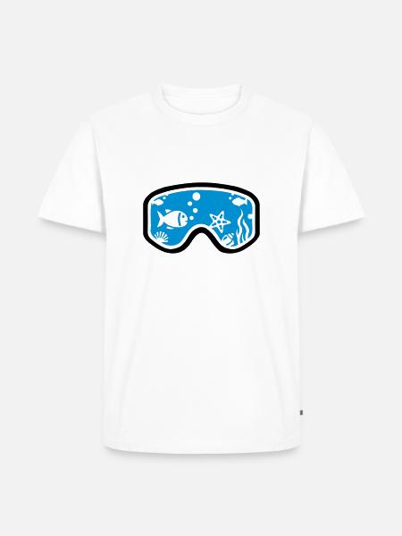 Diving - Men's Premium Organic T-Shirt - white