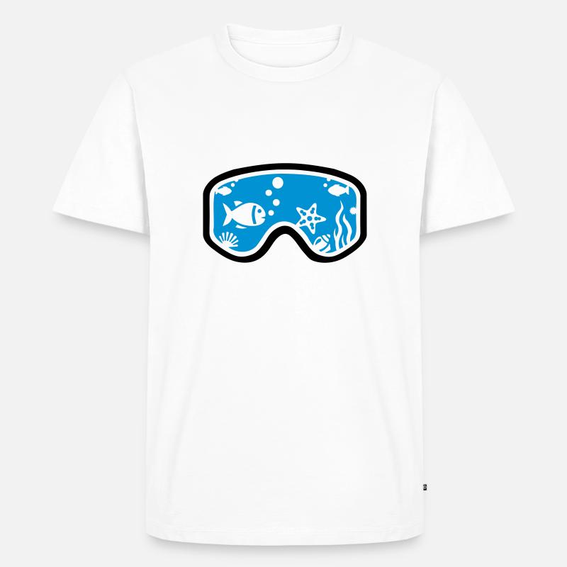 Schnorcheln - Männer Premium Bio T-Shirt - Weiß