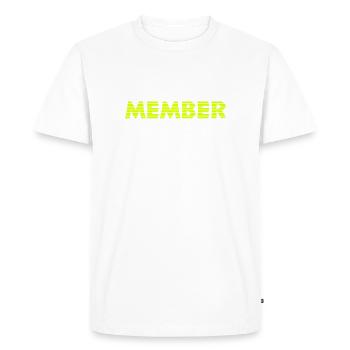 member - T-shirt Premium bio Homme - blanc - Devant - Nico (187cm)