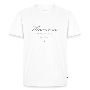 Mom Congratulations - Men's Premium Organic T-Shirt - white - Front - Nico (187cm)
