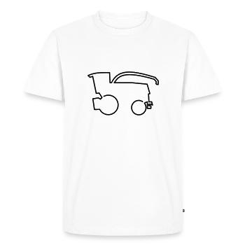 Forage Harvester Claas Jaguar Silage Harvest Transport - Men's Premium Organic T-Shirt - white - Front - Nico (187cm)