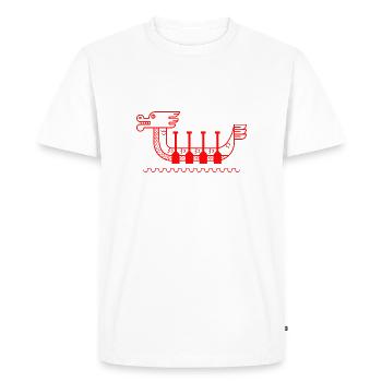 Bateau-dragon Festival chinois des bateaux-dragons - T-shirt Premium bio Homme - blanc - Devant - Nico (187cm)