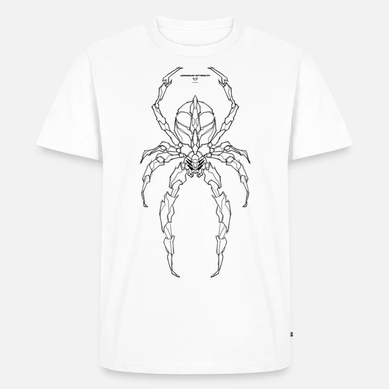 UNKNOWN STRENGTH-THE SPIDER - Männer Premium Bio T-Shirt - Weiß