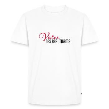 vater des braeutigams - Männer Premium Bio T-Shirt - Weiß - Vorne - Nico (187cm)
