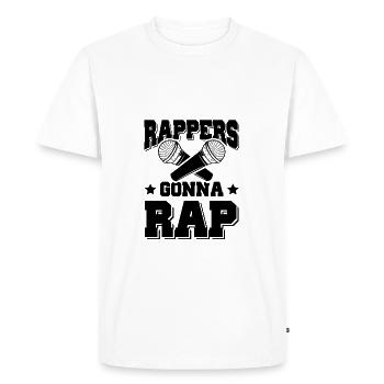Rappers Rap - T-shirt Premium bio Homme - blanc - Devant - Nico (187cm)