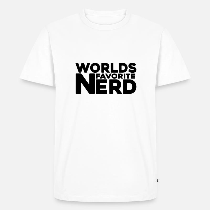 nerd coder iq serveur - T-shirt Premium bio Homme - blanc