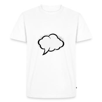 Bulle Comic - T-shirt Premium bio Homme - blanc - Devant - Nico (187cm)