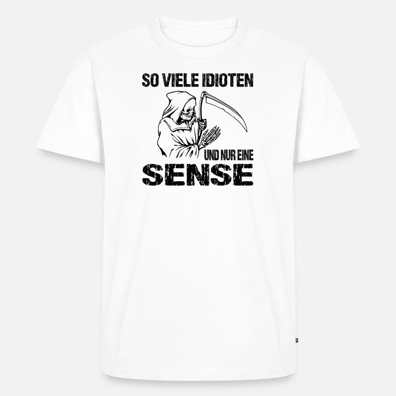 Spruch - Männer Premium Bio T-Shirt - Weiß