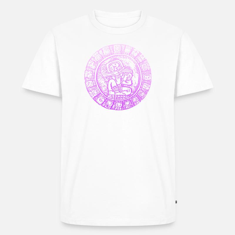 INKA Pyramide Maya Hieroglyphen - Männer Premium Bio T-Shirt - undefined