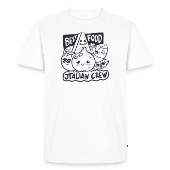 L’équipe d’Italie gang, les ingrédients italiens, la meilleure nourriture - T-shirt Premium bio Homme - blanc - Devant - Nico (187cm)
