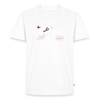 Greyhound avec des amis - T-shirt Premium bio Homme - blanc - Devant - Nico (187cm)