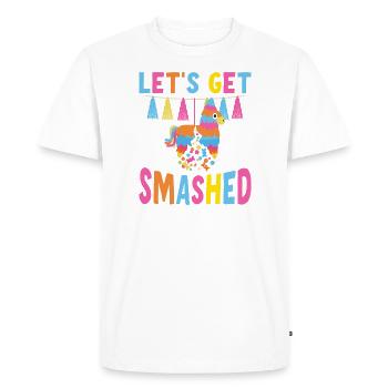 Faisons smashed Pinata - T-shirt Premium bio Homme - blanc - Devant - Nico (187cm)