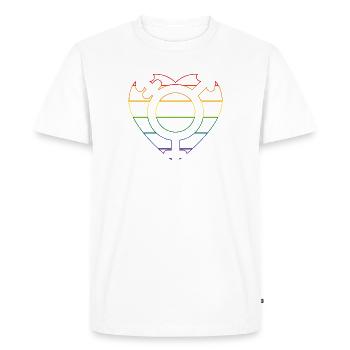 Love is neutral ... - Men's Premium Organic T-Shirt - white - Front - Nico (187cm)