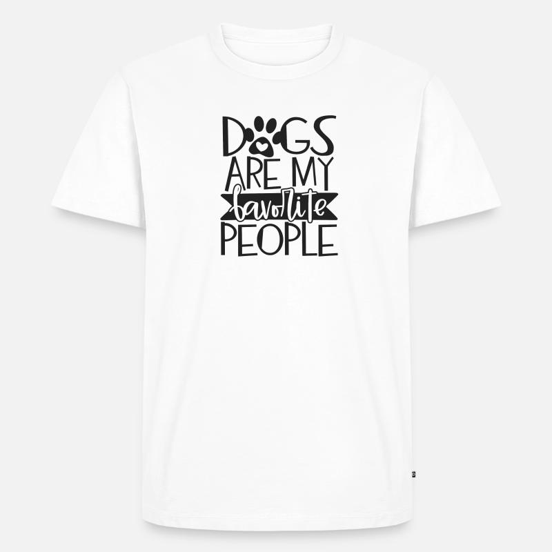 Hunde Geschenk Idee - Männer Premium Bio T-Shirt - Weiß