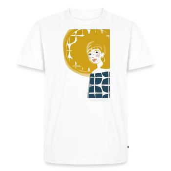 Soleil dans vos cheveux - T-shirt Premium bio Homme - blanc - Devant - Nico (187cm)