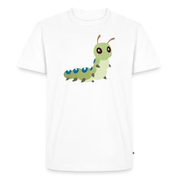 chenille - T-shirt Premium bio Homme - blanc - Devant - Nico (187cm)