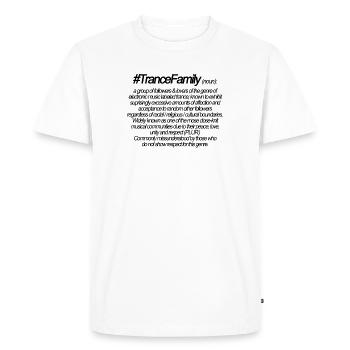 Definition of TranceFamily - Men's Premium Organic T-Shirt - white - Front - Nico (187cm)