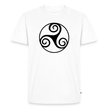 triskell - T-shirt Premium bio Homme - blanc - Devant - Nico (187cm)