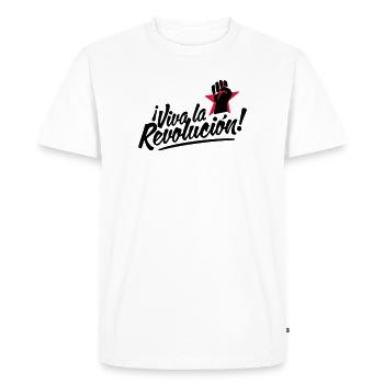 revolution fist - T-shirt Premium bio Homme - blanc - Devant - Nico (187cm)