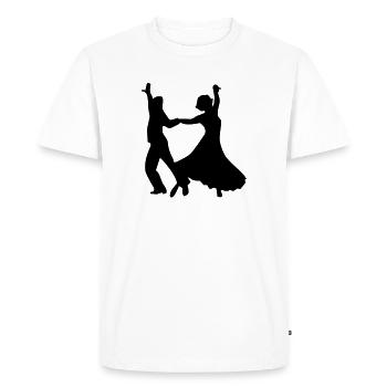 Dance dance dance couple - Men's Premium Organic T-Shirt - white - Front - Nico (187cm)