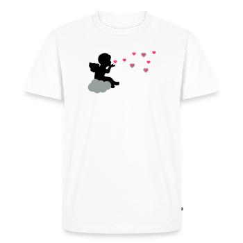 Cher ange - T-shirt Premium bio Homme - blanc - Devant - Nico (187cm)