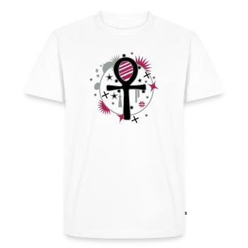 Ankh - T-shirt Premium bio Homme - blanc - Devant - Nico (187cm)