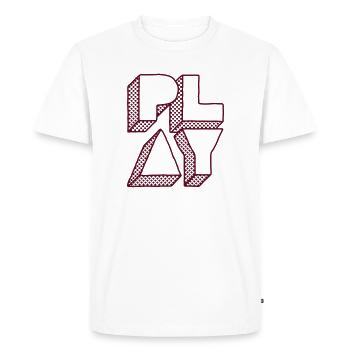 Press Play - T-shirt Premium bio Homme - blanc - Devant - Nico (187cm)