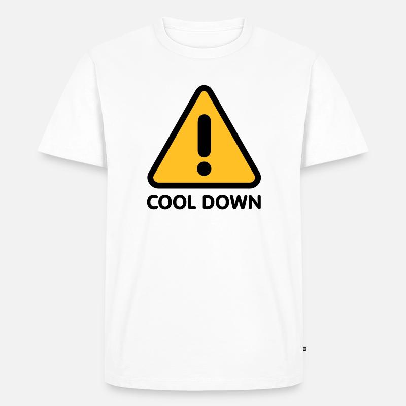 Cool down - Männer Premium Bio T-Shirt - Weiß